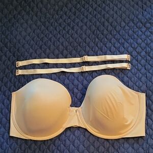 Victoria's Secret Bare Illusions Lightly Lined Strapless Bra 38DD